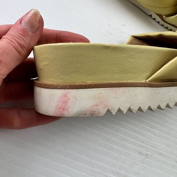 Eileen Fisher Kye Nappa Leather Sandals Womens Puffy Slide Butter Leather Size 9 - Picture 8 of 13